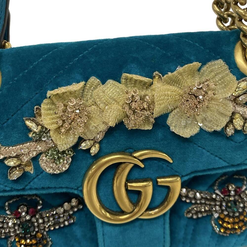 Gucci GG Marmont velvet mini bag Shoulder Bag 446744 - Picture 12 of 15